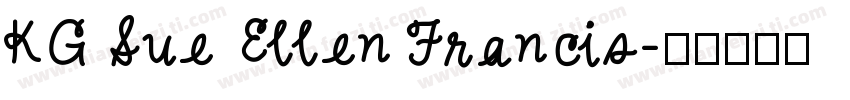 KG Sue Ellen Francis字体转换